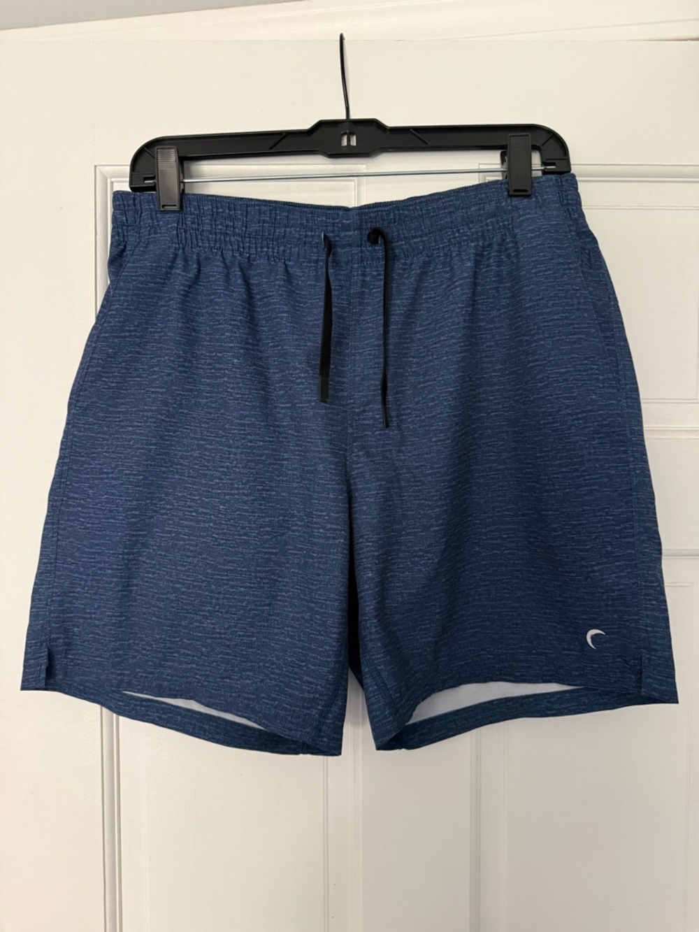 Zyia Men's Size M Navy Performance Athletic Shorts with Drawstring